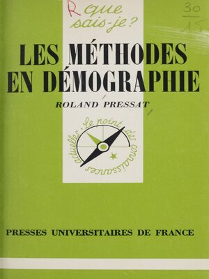 cover image of Les méthodes en démographie